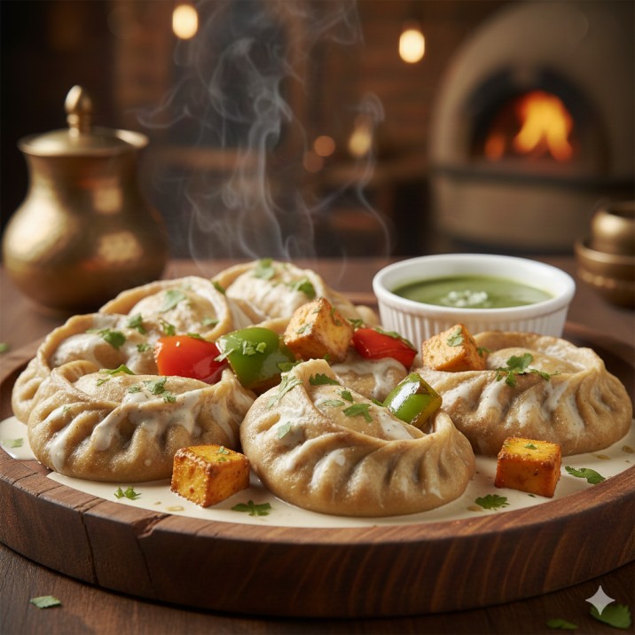 Afghani Paneer Momos